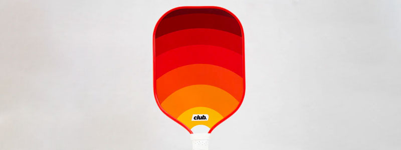 bright orange and yellow ombre pickleball paddle